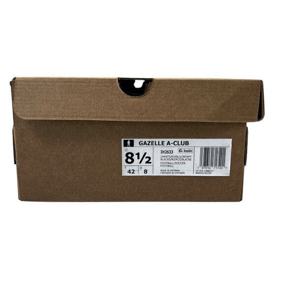 Adidas Gazelle A-Club Manchester United Cream Blue Shoes IH2633 Men's Size 8.5 - Picture 10 of 10